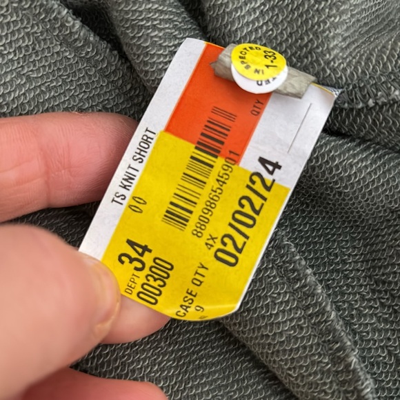 NWT Terra & Sky Green Knit Shorts Elastic Drawstring Waist Sweats 4X (28W-30W) - Picture 15 of 16